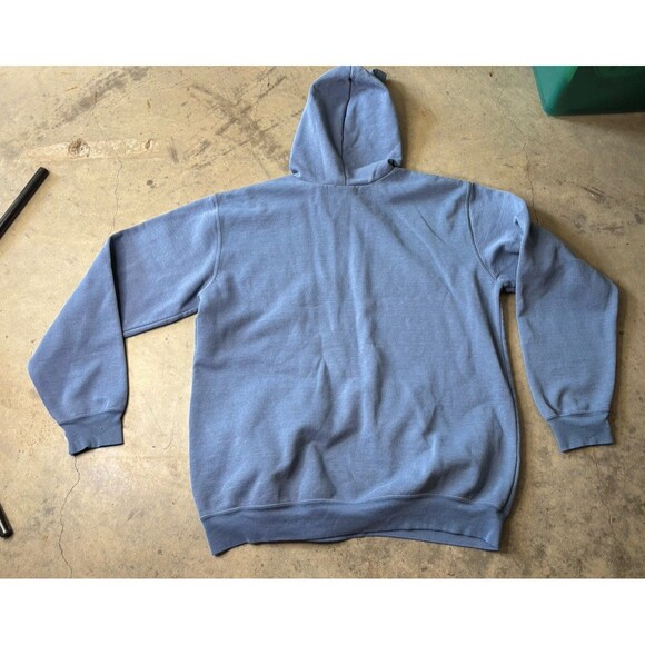 Carhartt Work Hoodie Light Blue Size L Classic Workwear - Picture 7 of 7
